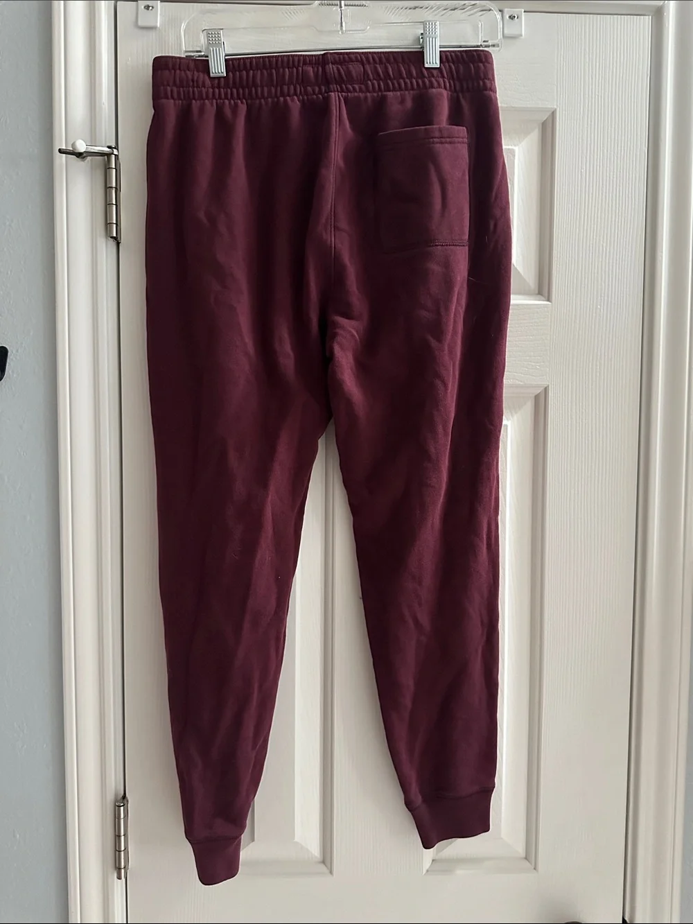 Abercrombie & Fitch Burgundy Soft AF Fleece Jogger Men’s S Moose Logo Comfy